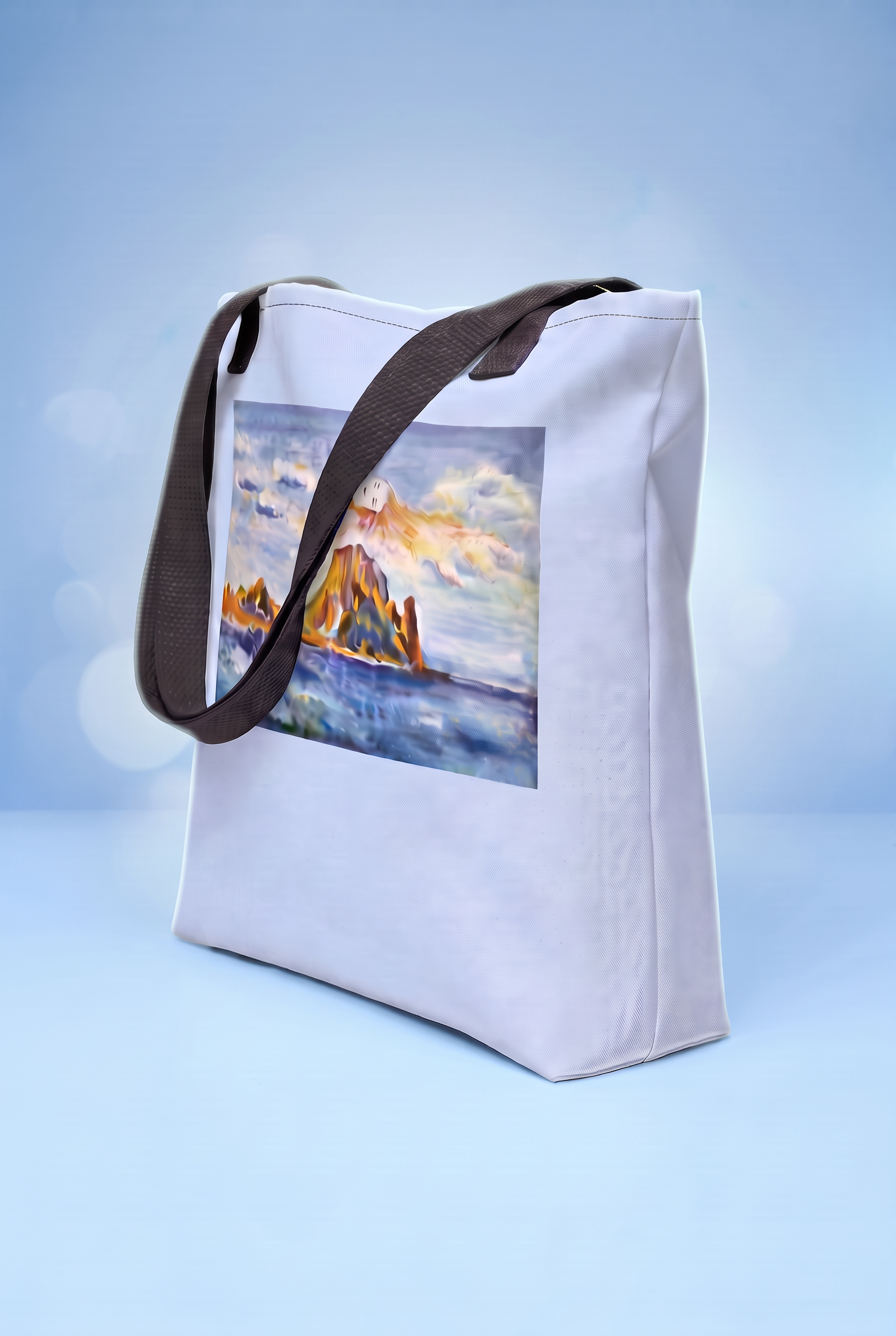 Bolso de mano Colección ES VEDRA color AZUL CLARO